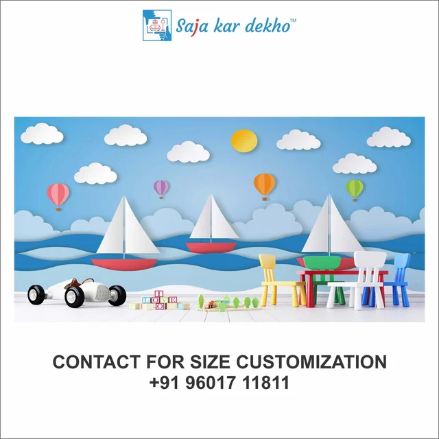 Saja kar dekho Wall Handing Wallpaper For Pre School | Picture High Quality Weather Resistant HD Wall Paper | 5 x 10 ft | - 5 x 10 ft