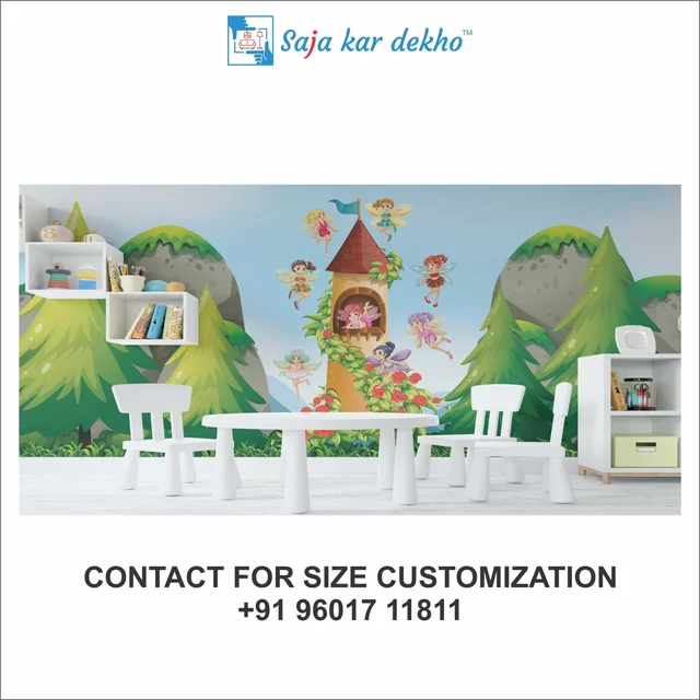 Saja kar dekho Wall Handing Wallpaper For Pre School | Picture High Quality Weather Resistant HD Wall Paper | 5 x 10 ft | - 5 x 10 ft