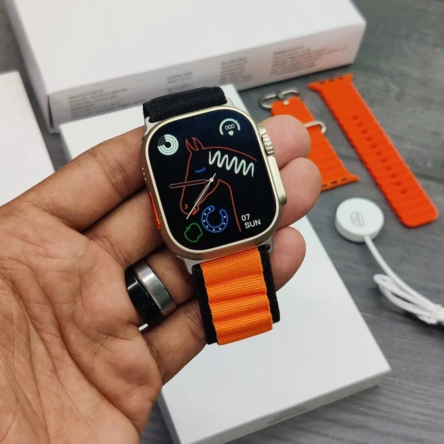 Apple Master Copy Ultra Smart Watch - Neon Carrot