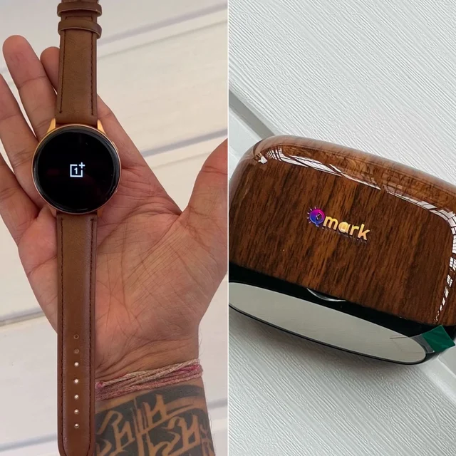 One Plus Qmark M35 Smartwatch - Brown
