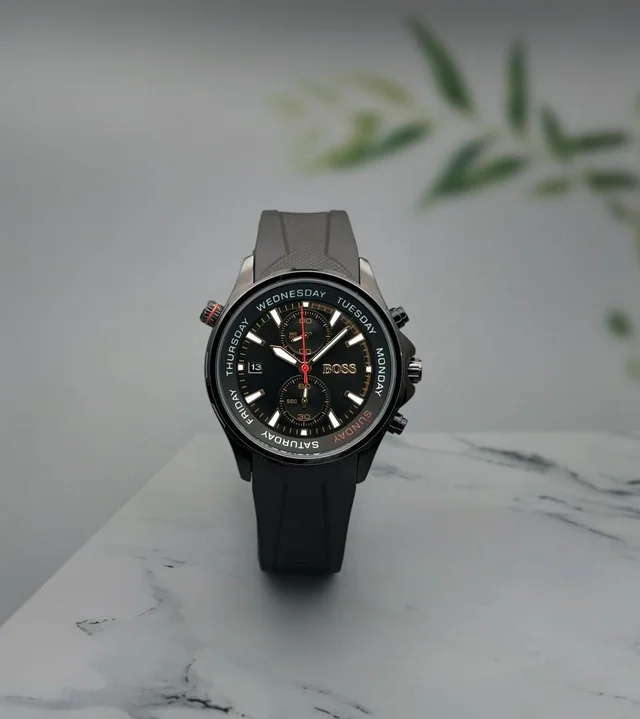 HUGO BOSs Stylish Watch Collection For MEN - Black