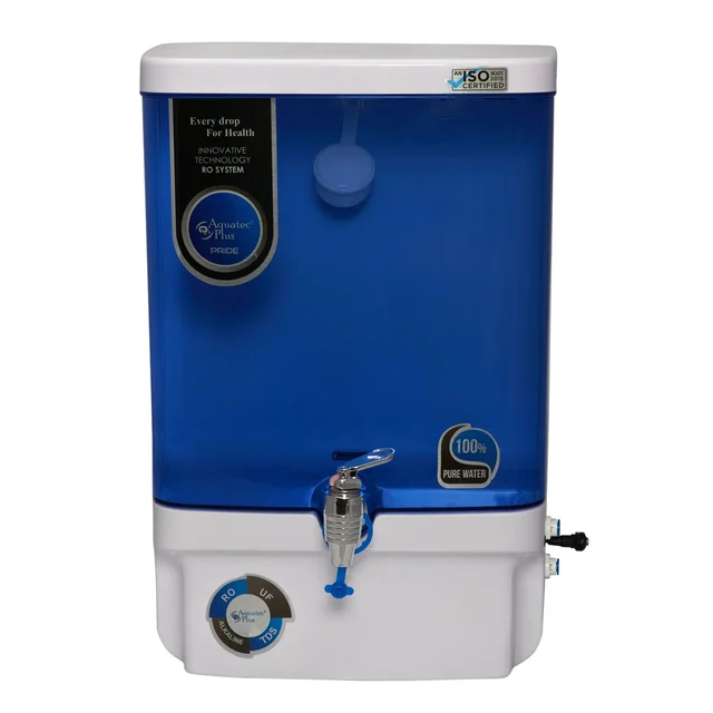 Pride Alkaline 10L RO+UV+UF+TDS Water Purifier for Home (White,Blue)