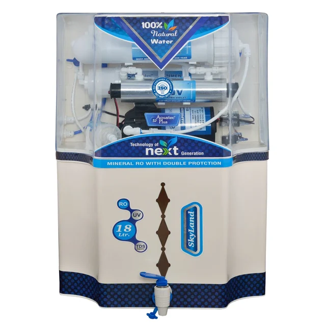 SkyLand 18L RO+UV+UF+TDS Water Purifier for Home (White)