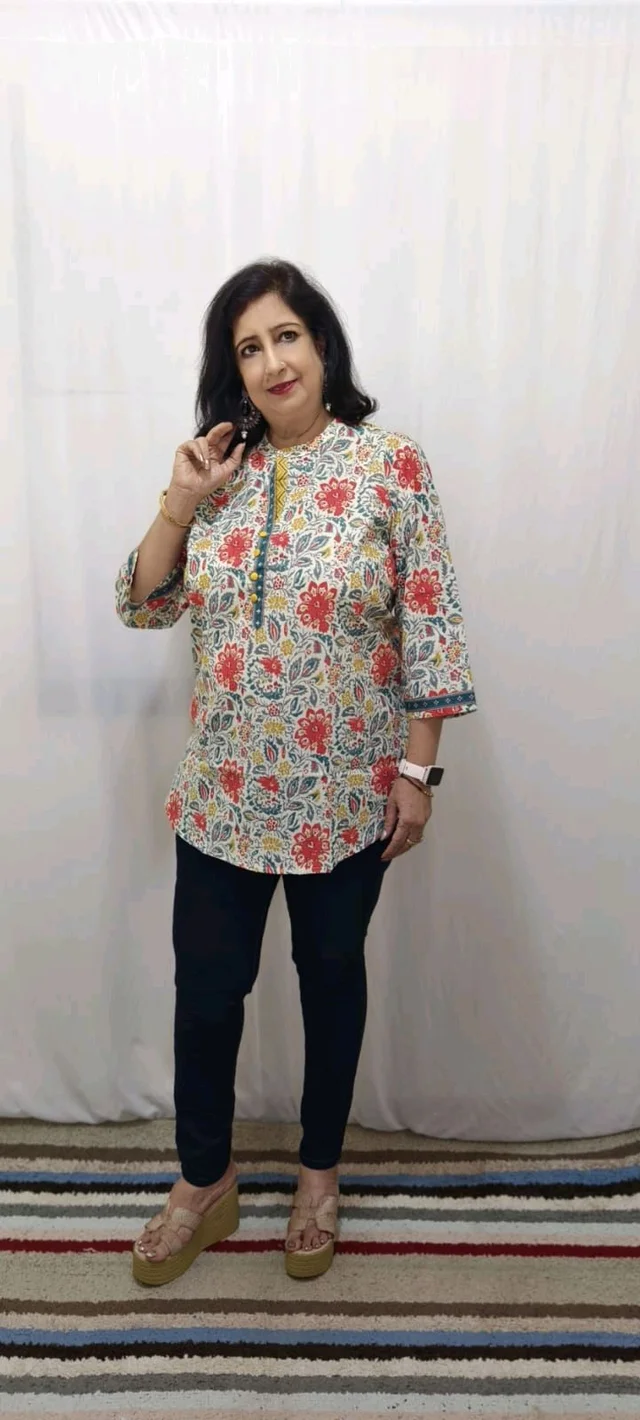 Multi Colour Floral Print - Tutu, XL