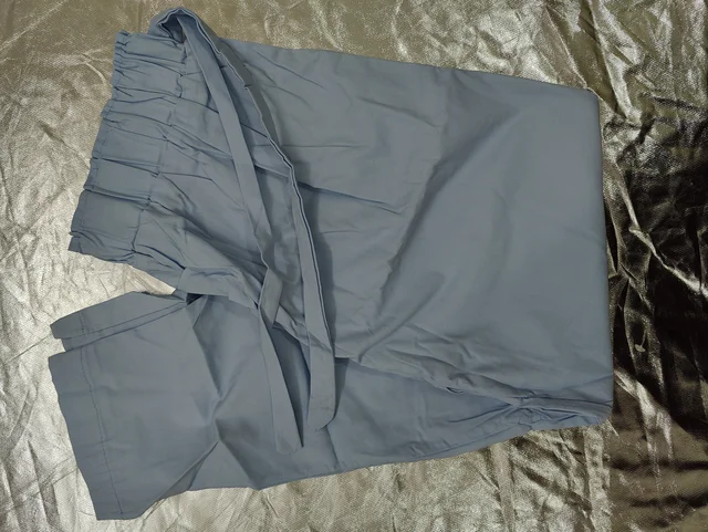 Stretch Cotton Straight Pants Size XXL - #00ECFF