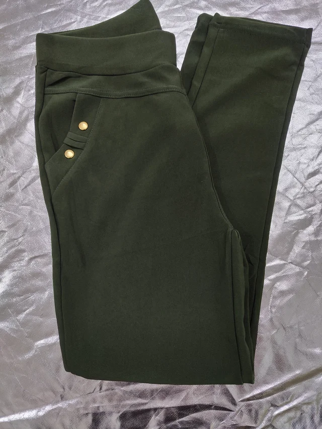 Stretch Jeggings Single Colors Size 28-50 Ankle Length - 48-54, Amber