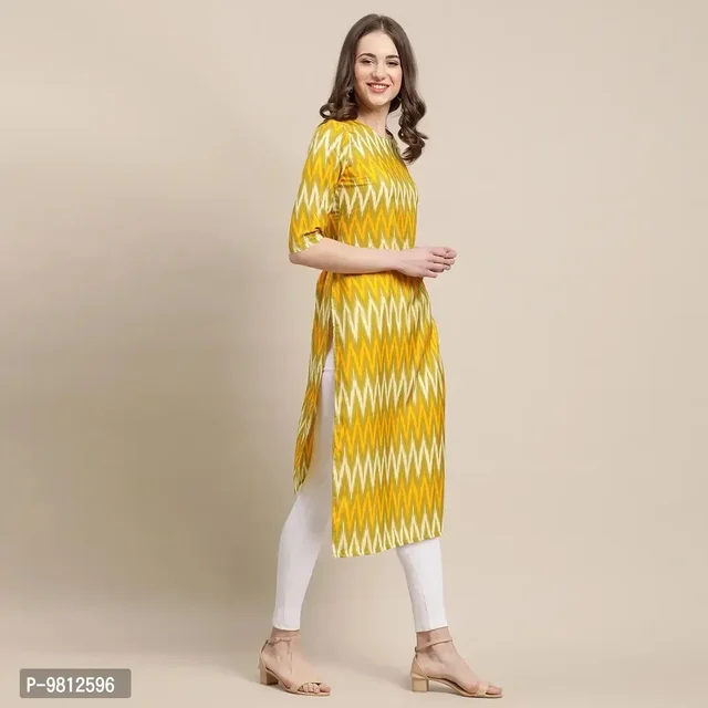 Fashionable Straight Multicoloured Printed Crepe Kurta For Women Combo Pack Of 2 - S-37