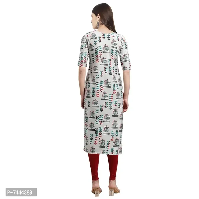 Stylish Crepe Printed Straight Kurta For Women- Pack Of 2 - S