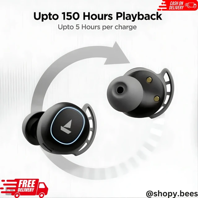 BoAt boAt Airdopes 441 Pro Bluetooth Truly Wireless in Ear Earbuds - Black