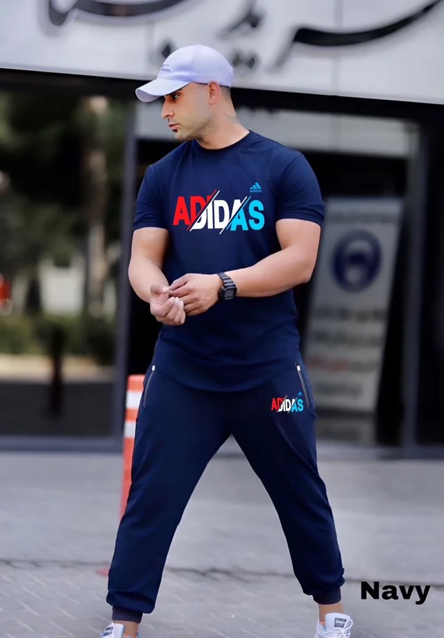 ADIDAS PREMIUM Quality Half Sleeves Tracksuit Hit Article - Ultramarine, L