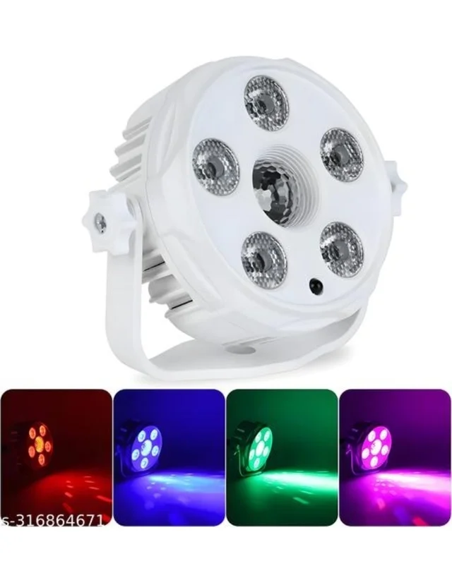 6 LED RGB Multi Color Images Reflection Multi Color Mixing Light for Disco / Party / DJ Club / Diwali / Birthday /Home Room Kids Xmas Party Bedroom Bar Club Show with USB Cable