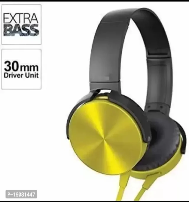 Sony Extra Bass On-Ear Wired Headphones with Mic (Multicolour) - Black