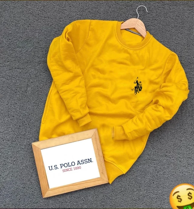 Unisex Sweatshirt - Yellow Orange, XL