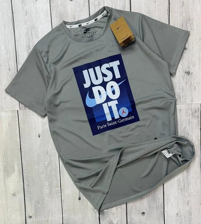 NikE Branded Tees 200 GSM Pure Cotton Heavy Quality - Dove Gray, 3XL