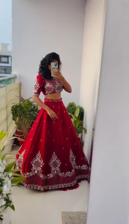 New Festival Look Lehenga Choli ❤️ - Red, XL upto 2xl margin