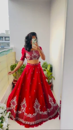 New Festival Look Lehenga Choli ❤️ - Red, XL upto 2xl margin