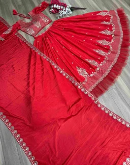 New Festival Look Lehenga Choli ❤️ - Red, XL upto 2xl margin