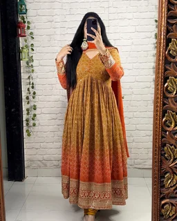 New Embroidered Gown For Women
