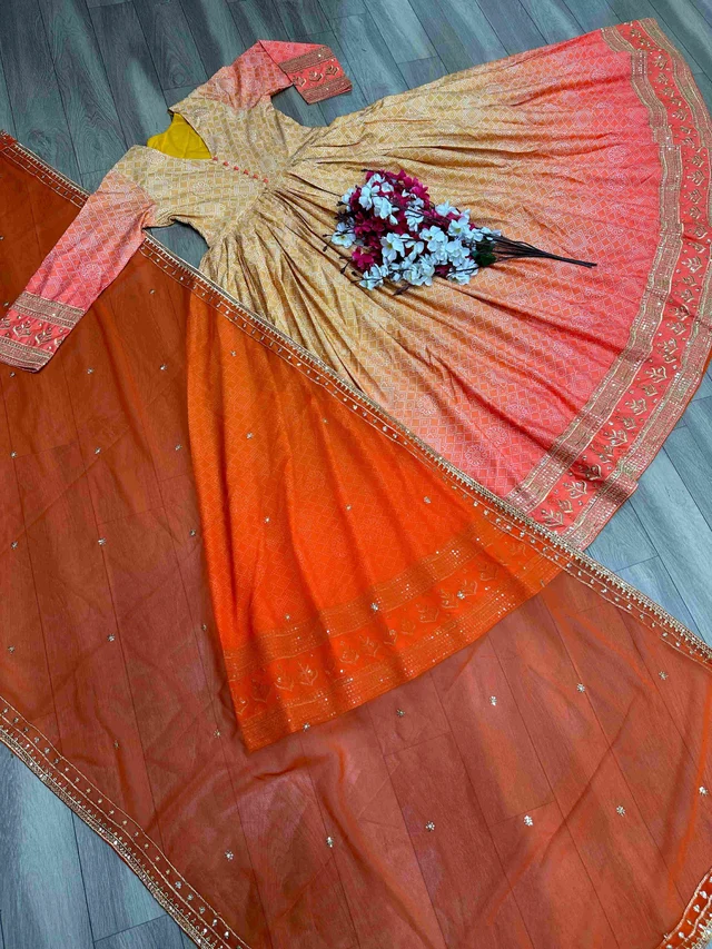 New Embroidered Gown For Women