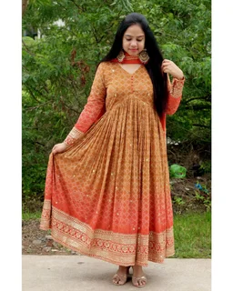 New Embroidered Gown For Women - XL upto 2XL Margin