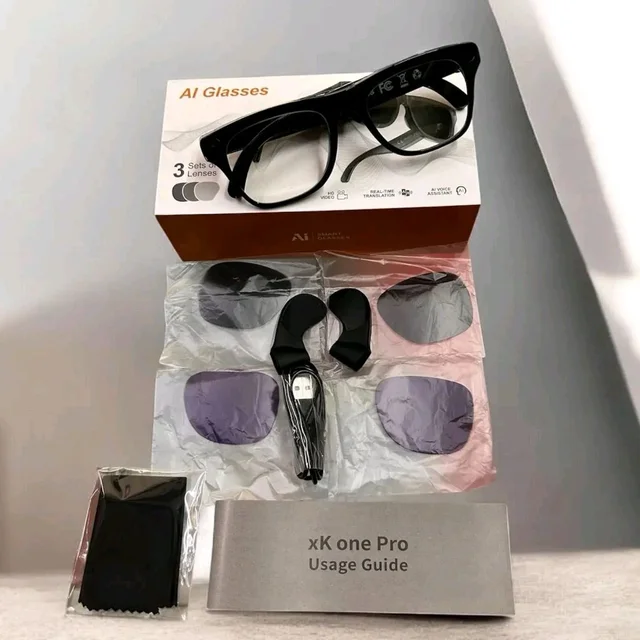 Ray Ban Meta Glasses Ai smart glasses sleek frames blend HD video and Al translation - Black, Free Size