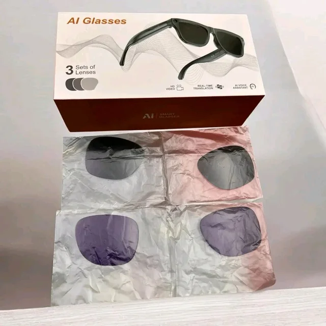 Ray Ban Meta Glasses Ai smart glasses sleek frames blend HD video and Al translation - Black, Free Size