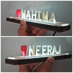 Giftorify Personalized Flip Name With Lights
