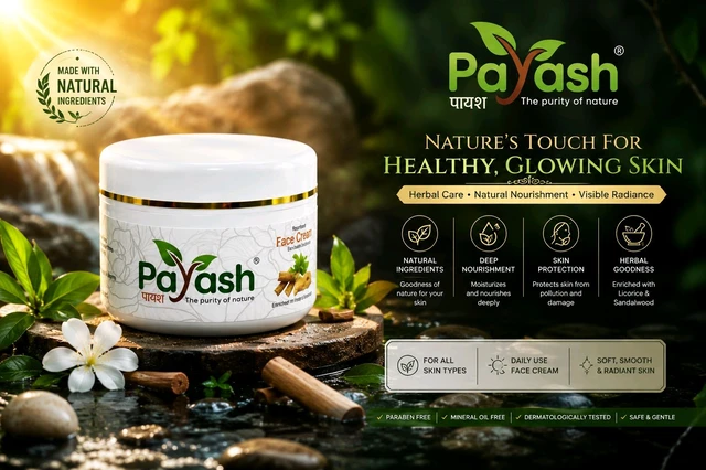 PAYASH FACE CREAM - 12 PCS, white, Minimum 2 peace, 12 pcs for wholsale