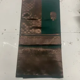 upstyle Soft Lichi Silk Saree kanjivaram Banarasi Silk Saree With Blouse