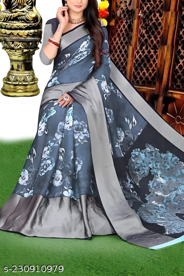 Name:Myra Graceful Sarees Saree Fabric: Chiffon - San Marino