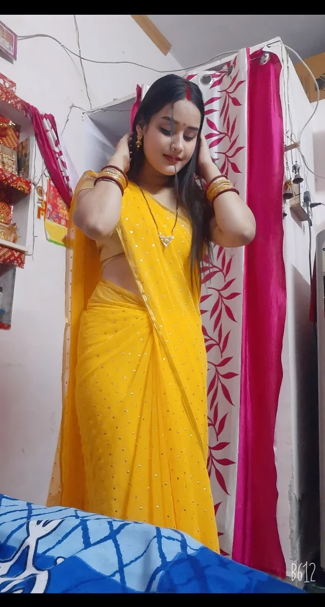 Upstyle Beautiful Designer Chiffon Sarees - Free Size