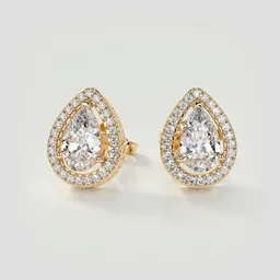 18KT HALLMARK GOLD EARRINGS - 18KT, 2 grams