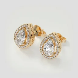 18KT HALLMARK GOLD EARRINGS - 18KT, 2 grams