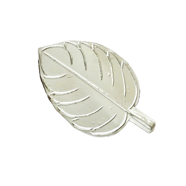 PURE Silver Tulsi Leaf | Pure Silver Basil Patta for Mandir, Pooja & Gift | Handcrafted Tulsi G Ka Patta | Religious Silver Decor - 99% PURE SILVER, 0.50 gm