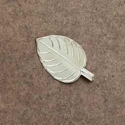 PURE Silver Tulsi Leaf | Pure Silver Basil Patta for Mandir, Pooja & Gift | Handcrafted Tulsi G Ka Patta | Religious Silver Decor - 99% PURE SILVER, 0.50 gm
