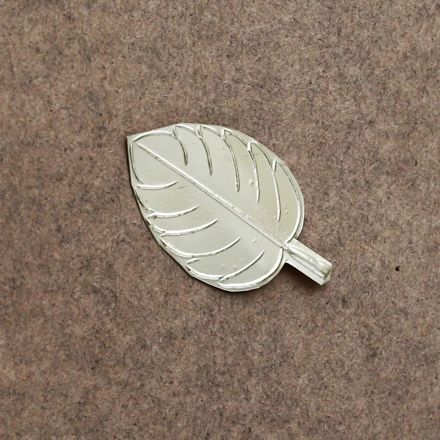 PURE Silver Tulsi Leaf | Pure Silver Basil Patta for Mandir, Pooja & Gift | Handcrafted Tulsi G Ka Patta | Religious Silver Decor - 99% PURE SILVER, 0.50 gm