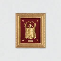 24k Gold Balaji Frame Decorative Art A7 - LORD BALAJI FRAMES