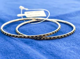 925 OXIDISED SILVER LADIES KADA - SILVER BANGLES, 15.800