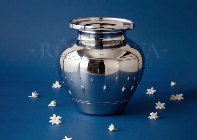 99% PURE HALLMARK SILVER KALASH - 100 GM