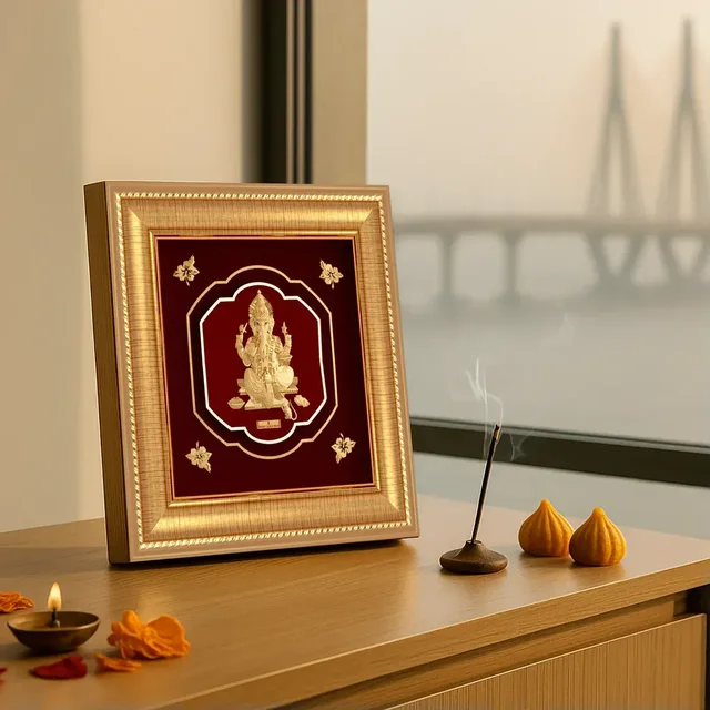 Bharat Jewellers Lord Ganesha Premium Wall Decor - O7 - LORD GANESHA FRAMES