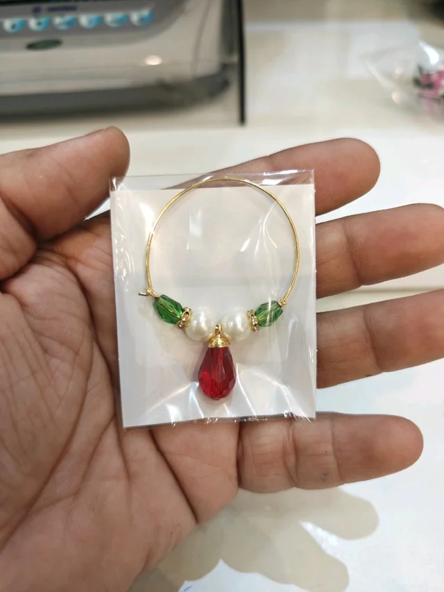 Bali/Earing Shringar for Lord Ganpati & all God and Goddess In Pure Silver