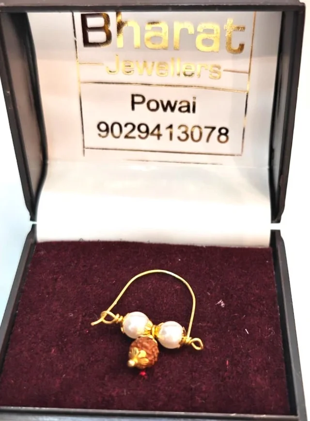 22KT GOLD BIG BALI EARRING - 22KT HALLMARK GOLD, 0.69GRAMS
