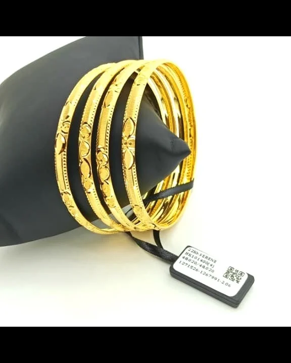 22KT 916 HULD HALLMARK GOLD BANGLES - 22KT 916 HULD HALLMARK GOLD, 0