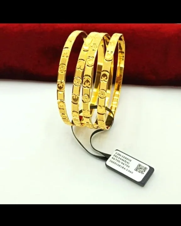 22KT 916 HULD HALLMARK GOLD BANGLES - 22KT 916 HULD HALLMARK GOLD, 0
