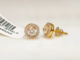 18KT HALLMARK GOLD EARRINGS - 18KT, 1.8 grams
