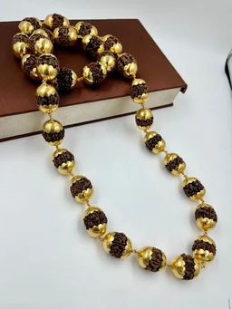 22KT 916 Hallmark Gold Rudraksh Mala - 22KT, 20 gm