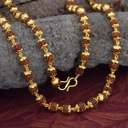 22KT 916 Hallmark Gold Rudraksh Mala - 22KT, 20 gm