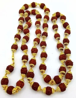 22KT 916 Hallmark Gold Rudraksh Mala - 22KT, 20 gm