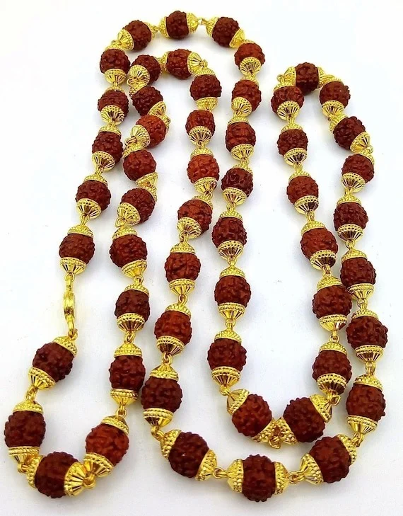 22KT 916 Hallmark Gold Rudraksh Mala - 22KT, 20 gm