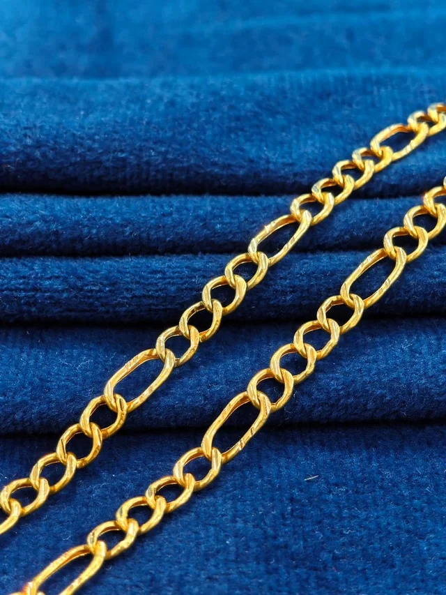 CHAIN NECKLACE FOR MEN TENDULKAR STYLE 20INCH - 22KT HALLMARK GOLD, 10 GRAMS
